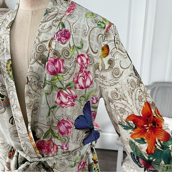 Johnny Was Evelyn Sleepwear Belted Robe Home Lounge - Picture 7 of 12